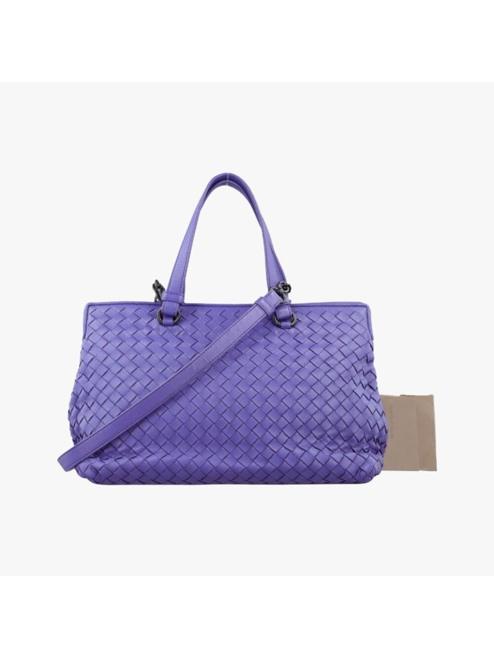 Bottega Veneta Intrecciato Purple Lambskin